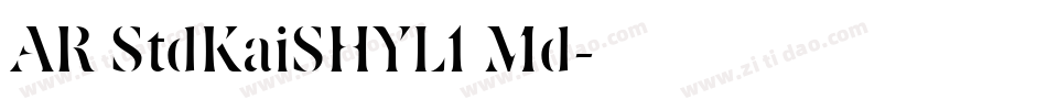 AR StdKaiSHYL1 Md字体转换
